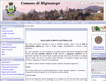 Tablet Screenshot of comune.mignanego.ge.it